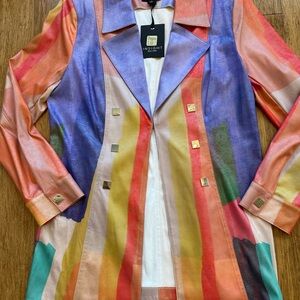 Insight Multicolor Stripe Tailored Blazer Jacket